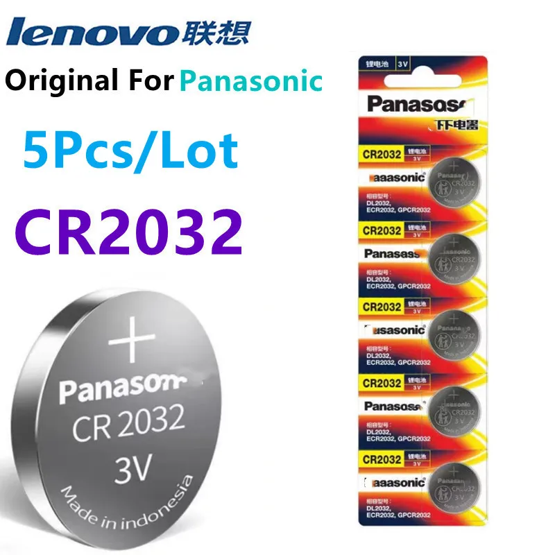 Original For Panasonic CR2032 CR 2032 DL2032 ECR2032 Lithium Battery Watch Calculator Car Key Remote Control Button Coin Cells