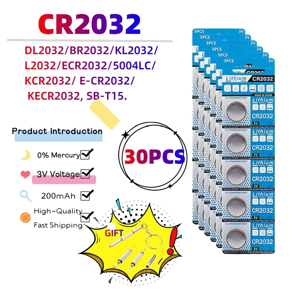 30PCS CR2032(GF)