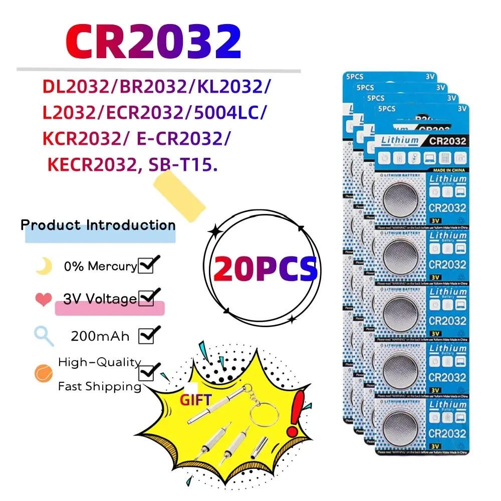 20PCS CR2032(GF)