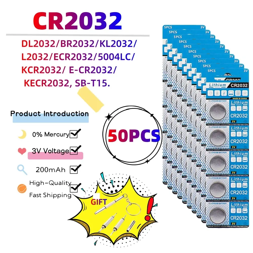 50PCS CR2032(GF)