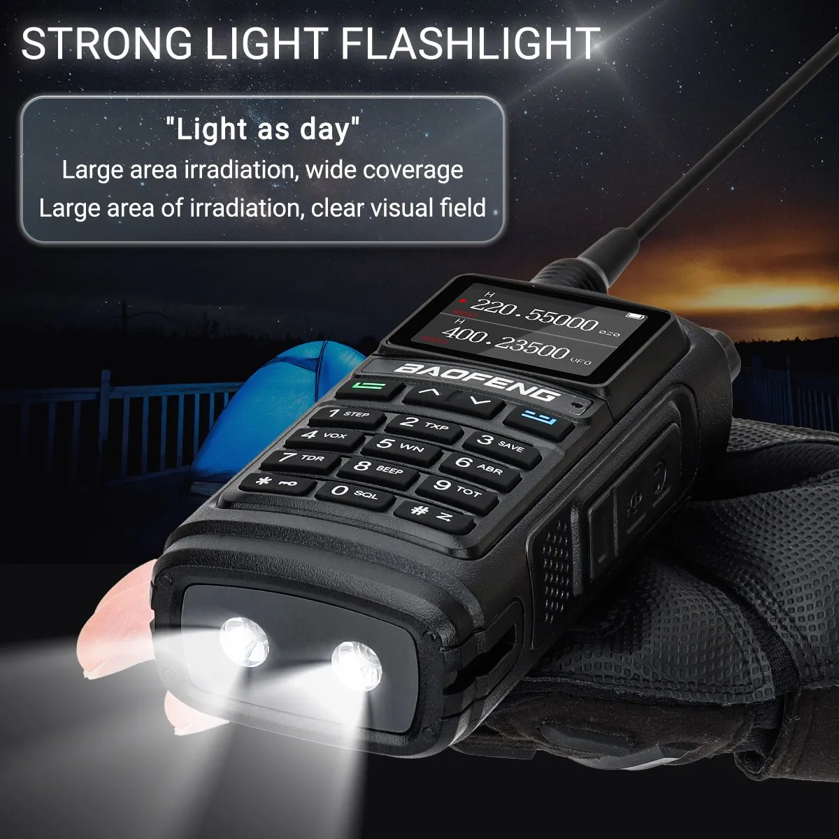 Baofeng UV 17 Pro Wireless Copy Frequency Walkie Talkie 16 KM Long Range Waterproof Flashlight Type-C Charger Ham Radio UV 5R