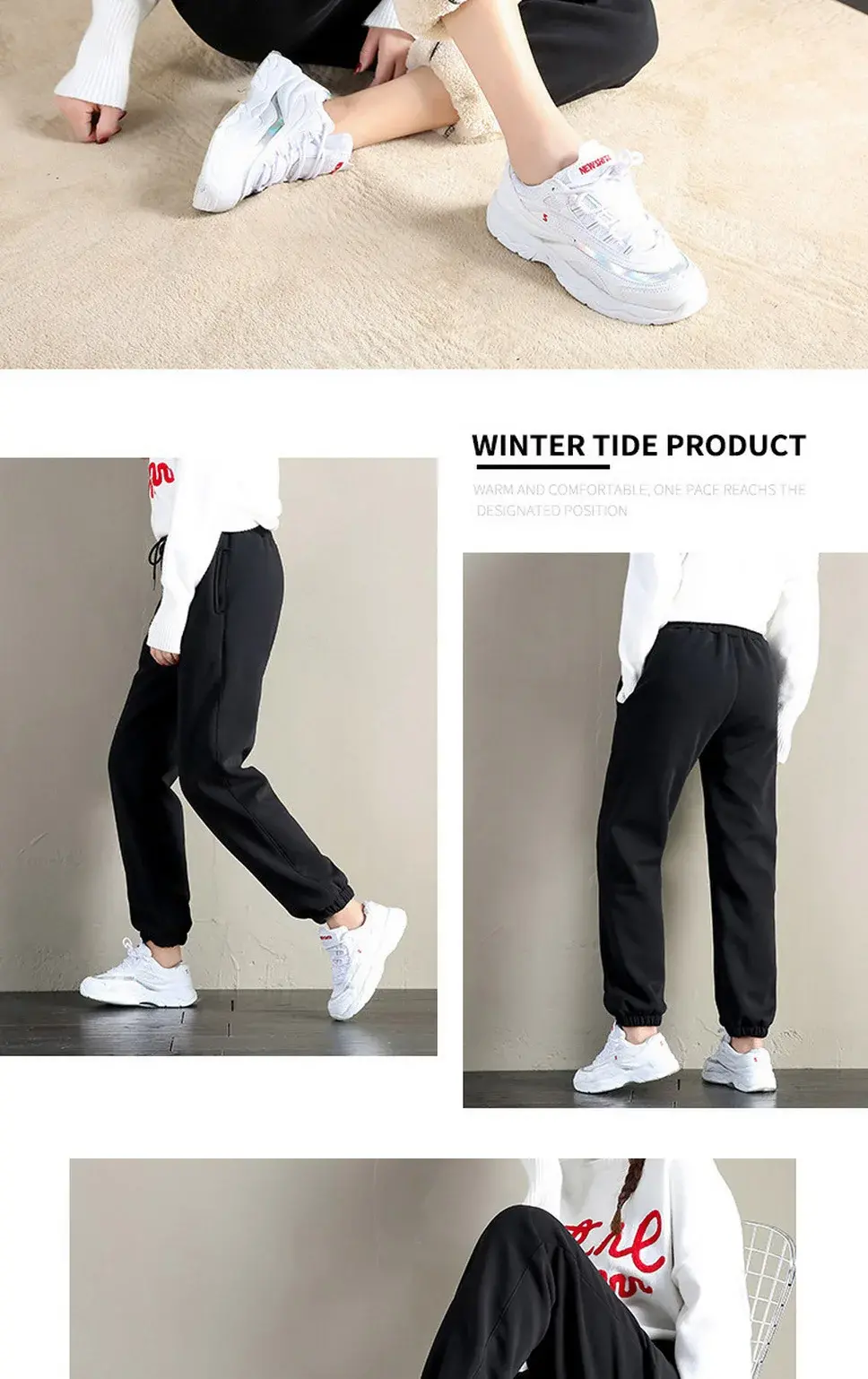 Women Winter Warm Leggings Thick Trousers Warm Fleece Plus Size Long Thicken Pants Fashion Casual Soild Color Leggings