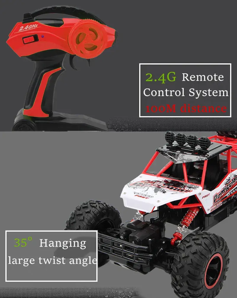 1:12 / 1:16 4WD RC Car 2.4G Radio Control Car Buggy Off-Road Remote Control Cars  Trucks Boys Toys for Children