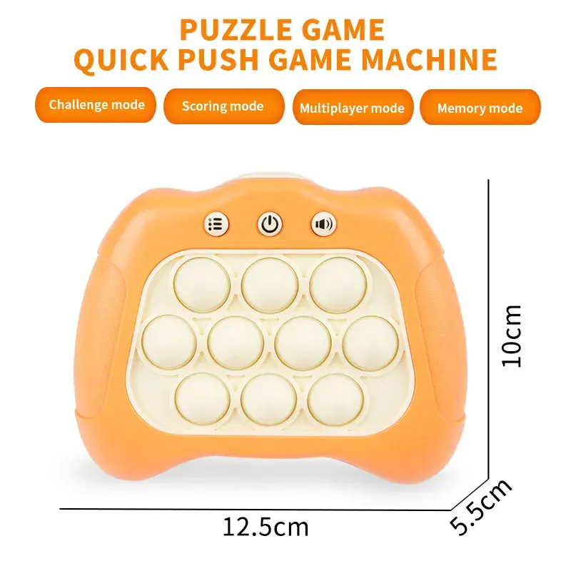 Upgraded Pop Light and Quick Push Game Fidget Toys for Kids Adult Anti Stress Relief Sensory Toys Boys and Girls Fun Games Gifts