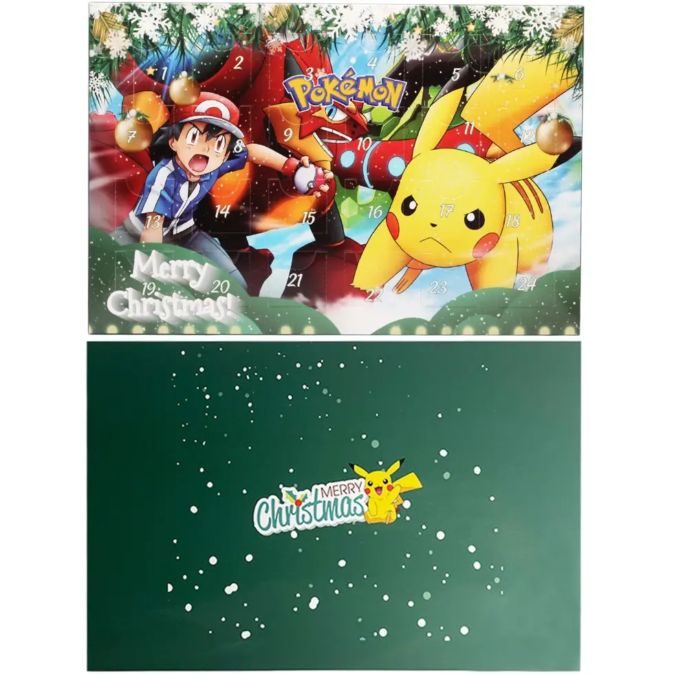 Pokemon Christmas Advent Calendar Box 24pcs Kawaii Pikachu Anime Figures Children Toys for Boys Girls Xmas Gifts