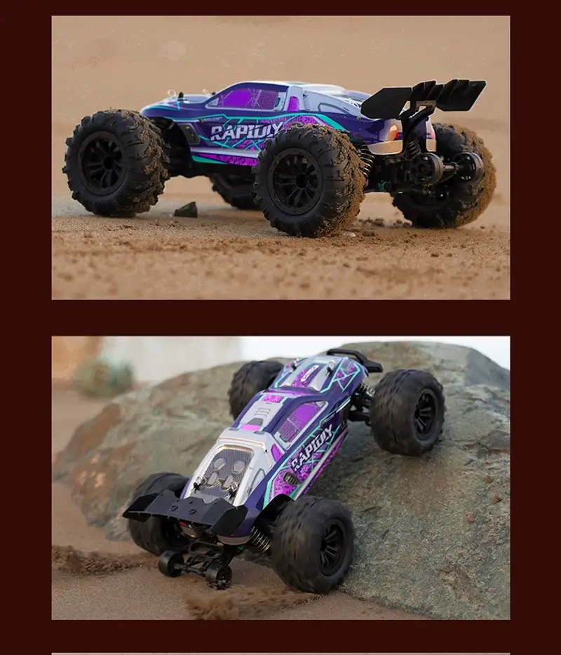 1:16 Brushless RC Car Off Road 4x4 High Speed 70Km/H 2.4G Remote Control Car with LED Drift Monster Truck Toys for Adults Kids