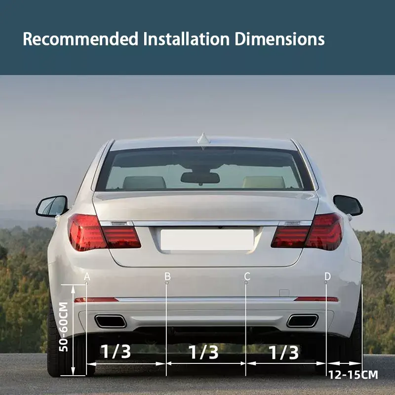 Parking Sensor Kit Car Parktronic LCD Display Backlight Reverse Backup Radar Monitor System 4 Sensors 22mm 12V 8 Colors