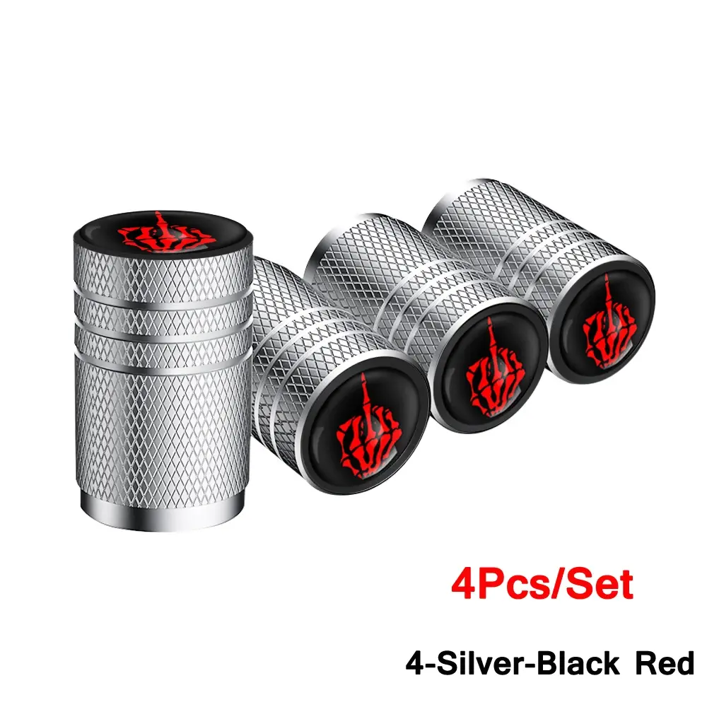 4-Silver-Black Red