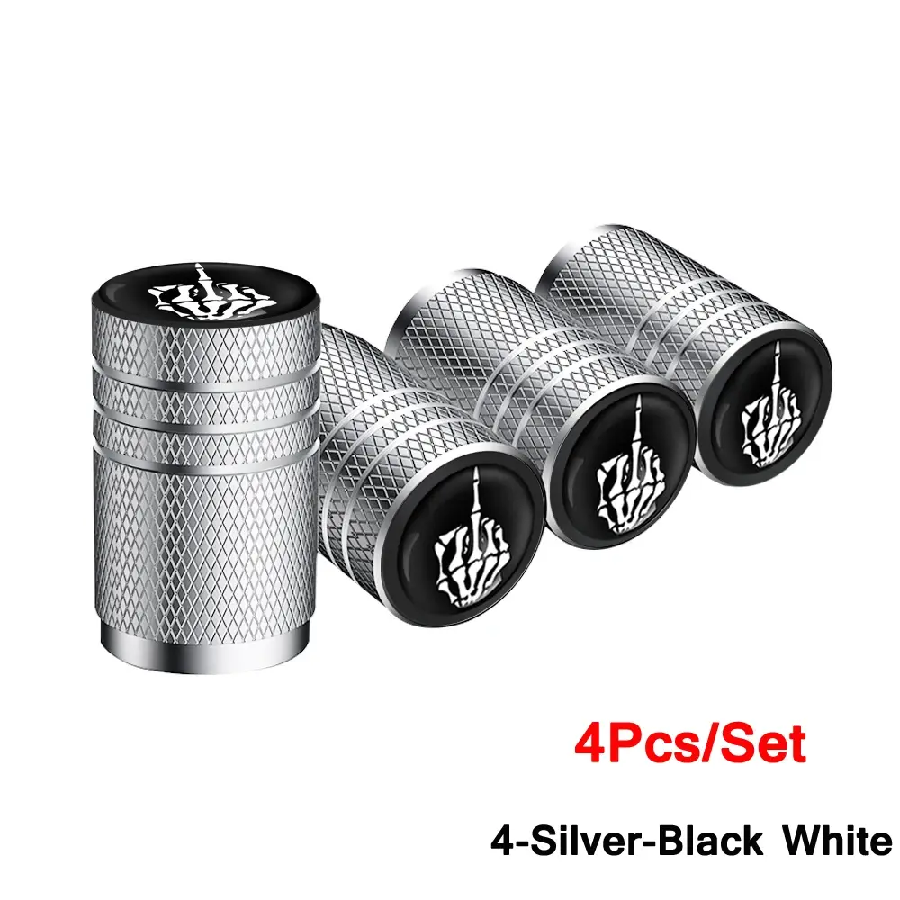 4-Silver-Black White