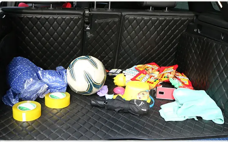 Car Trunk Organizer Box Large Capacity Auto Multiuse Tools Storage Bag Stowing Tidying Leather Folding For Emergency Storage Box