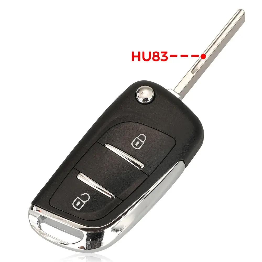 jingyuqin Modified Flip Remote Car Key ASK/FSK 433Mhz ID46 For Peugeot 207 308 307 407 607 807 For Citroen C2 C3 C4 Ce0536/0523