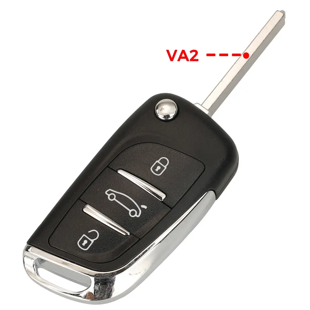 jingyuqin Modified Flip Remote Car Key ASK/FSK 433Mhz ID46 For Peugeot 207 308 307 407 607 807 For Citroen C2 C3 C4 Ce0536/0523