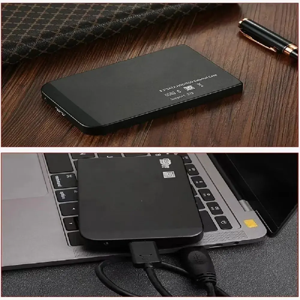 Portable SSD 1TB External Hard Drive 2TB High Capacity Solid State Drive Hard Disk Mass Storage Device for Laptop/Desktop/Phone