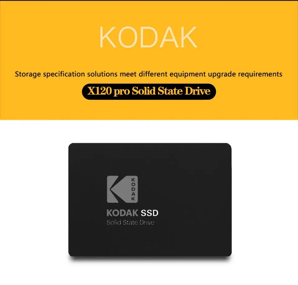 Kodak X120 PRO SSD Drive HDD 2.5 Hard Disk SSD 120GB 1TB 512GB 128GB 256GB HD SATA Disk Internal Hard Drive for Laptop Computer