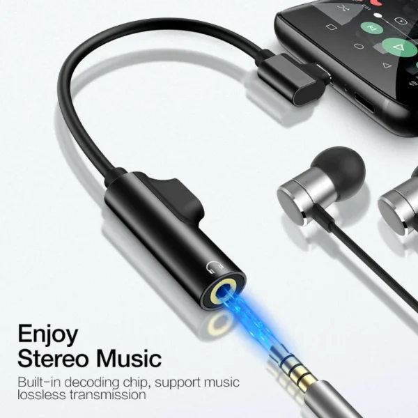 USB C Type C To 3.5mm AUX Jack Headphone OTG Adapter for Huawei P30 Pro Xiaomi Mi 9 8 Se Oneplus 7 Pro Audio USB C Adapter Cable - Image 2
