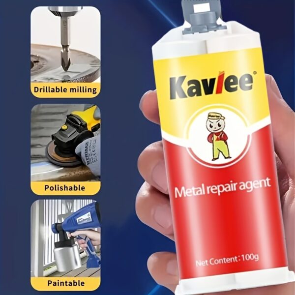 100g - Magic Repair Glue, AB Metal Strong Iron Bonding, Heat Resistant Cold Welding Metal Repair Glue Casting Glue, Harmless, Waterproof, Strong, Healthy Super Glue For Factory - Image 17