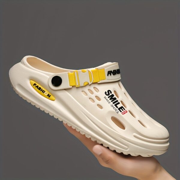 Men'S Sports Mules & Clogs, Casual Slip-On Open Toe Garden Shoes, EVA Round Toe Walking Sandals, Solid Color, with Avoid Sun Exposure for Summer Beach Footwear - Image 13