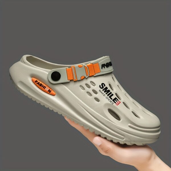 Men'S Sports Mules & Clogs, Casual Slip-On Open Toe Garden Shoes, EVA Round Toe Walking Sandals, Solid Color, with Avoid Sun Exposure for Summer Beach Footwear - Image 16