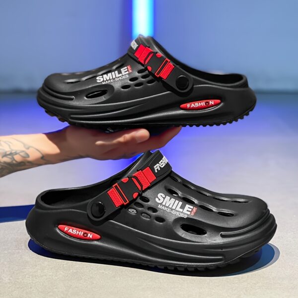 Men'S Sports Mules & Clogs, Casual Slip-On Open Toe Garden Shoes, EVA Round Toe Walking Sandals, Solid Color, with Avoid Sun Exposure for Summer Beach Footwear - Image 22