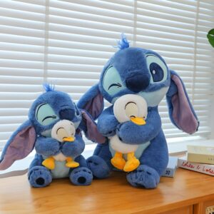 Blue Stitch Hugging Donald Duck Classic
