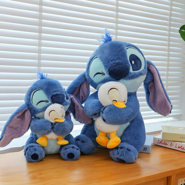 Blue Stitch Hugging Donald Duck Classic