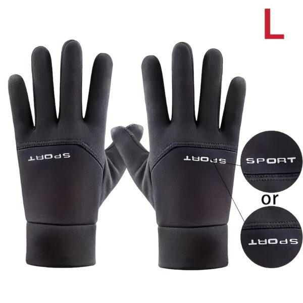 Autumn and Winter Fleece Gloves - Image 7