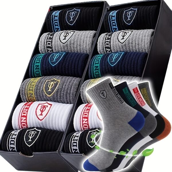 15 Pairs Men's Sports Socks - Image 2