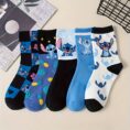 5 Pairs Cute Mid-Calf Socks-3