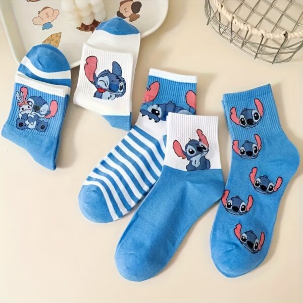 5 Pairs Cute Mid-Calf Socks-4