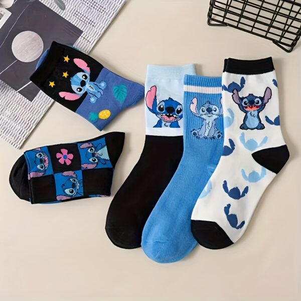 5 Pairs Cute Mid-Calf Socks-5