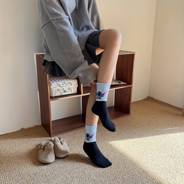 5 Pairs Cute Mid-Calf Socks-7