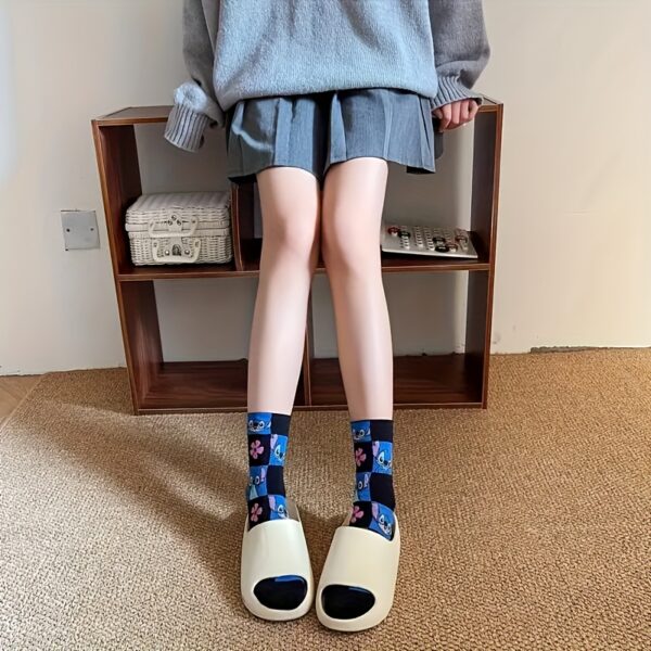 5 Pairs Cute Mid-Calf Socks-8