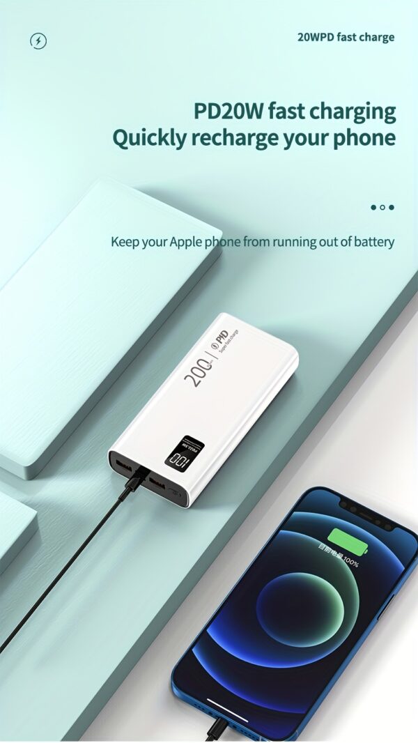 Fast Charging 20000mAh Portable Power Bank-4