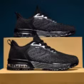 Knit Sneakers-Black-Grey