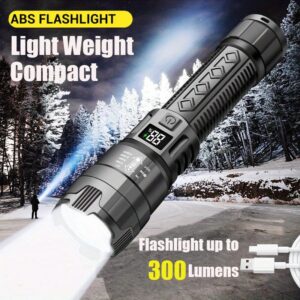 High-Capacity Rechargeable LED Flashlight