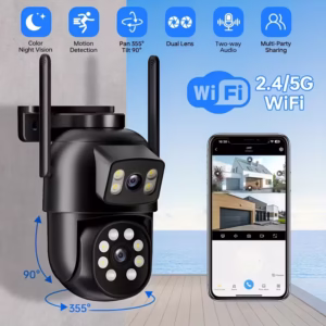 Wireless Smart Outdoor Dual Lens Security Camera