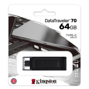 KINGSTON DT70/64GB/128GB/256GB DATATRAVELER 70 USB 3.2 TYPE-C FLASH DRIVE